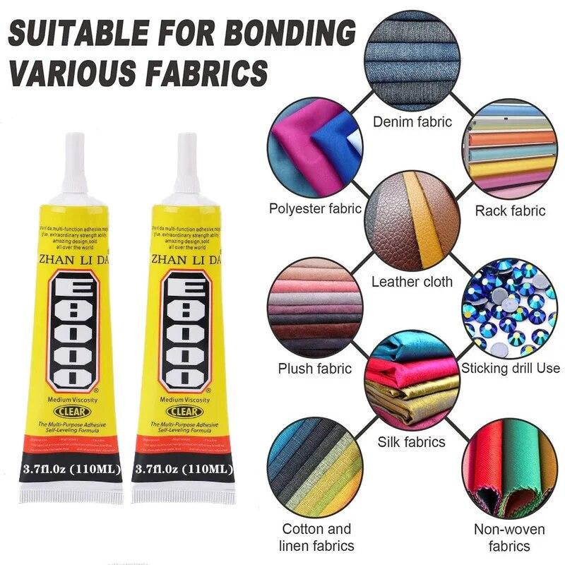 Жидкий клей для шитья, ремонтный комплект для кожаной ткани, текстильной многоцелевой ткани для рукоделия, клей для шитья, домашний швейный инструмент
