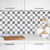 Waterproof Wallpaper Self-adhesive Stick Tile Peel and Stick Backsplash  for Kitchen Bathroom