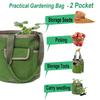 Сумка-ведро для садовых инструментов с несколькими карманами, 7,9 галлонов, большая вместимость, водонепроницаемый, прочный, брезентовый, органайзер для сада