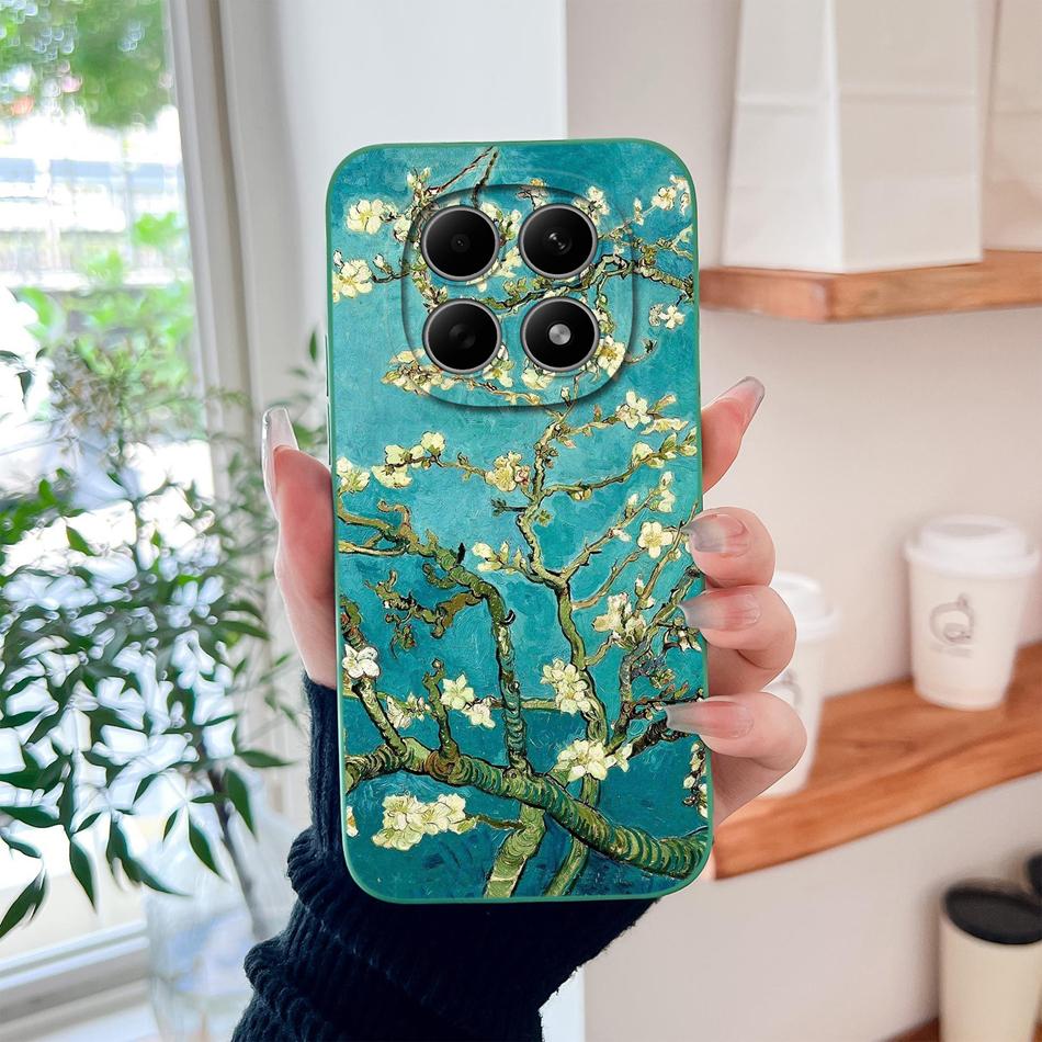 Чехол для Poco M8 Pro Милый дизайн Ударопрочный Защита для телефона Мягкий Жидкий Силикон Высокое качество Задняя крышка Для Poco M 8 M8Pro Capa