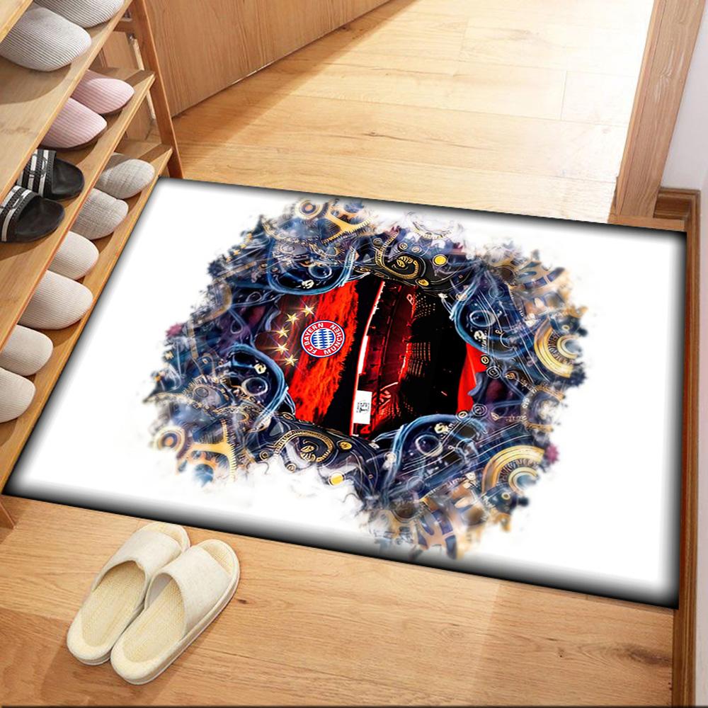 Bayern Munich Carpet Perfect for Foyer Game Room Entryway Playrooms Anti-slip Rug Office home decor Gift for Festivals