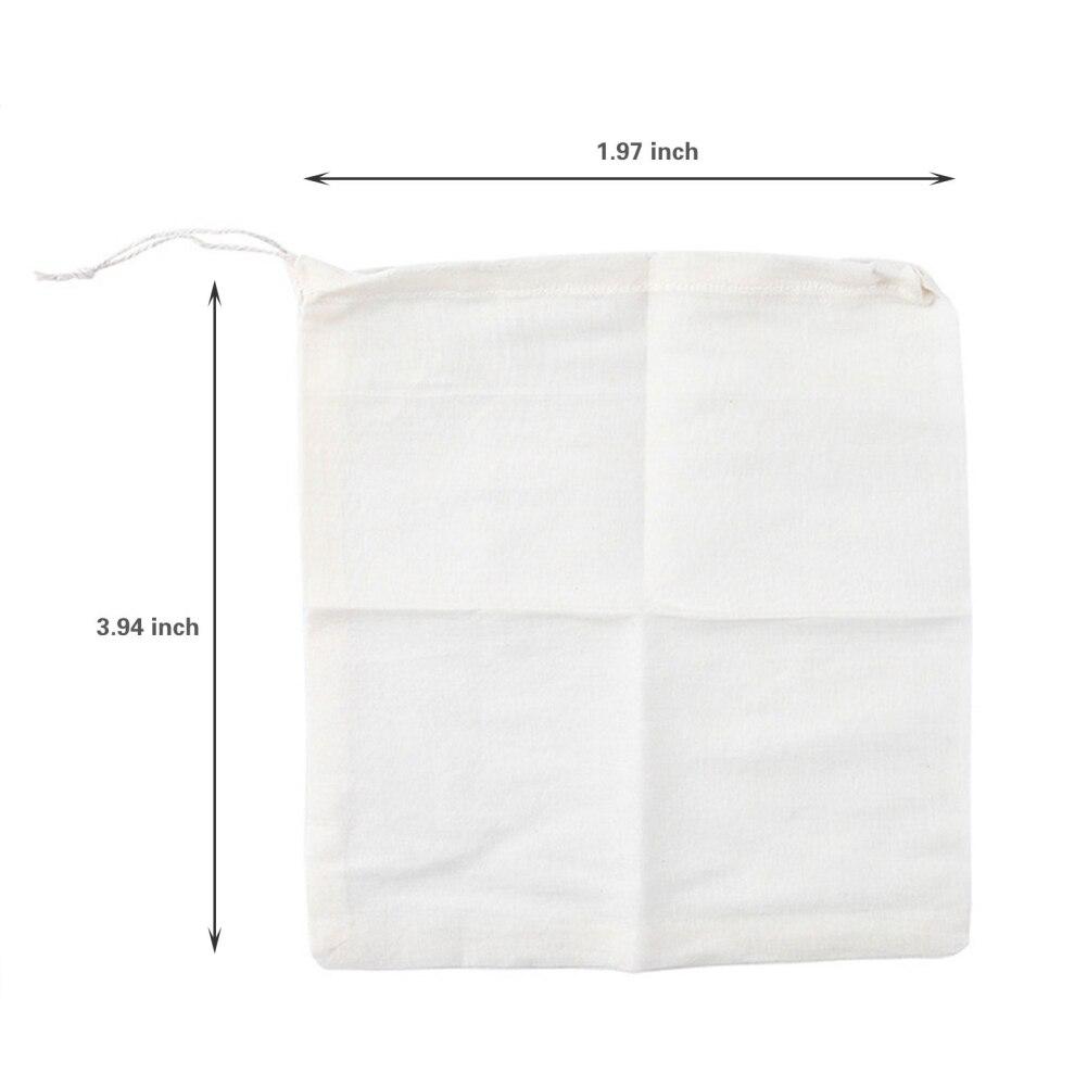Reusable Cotton Food Filter Bag Soft Texture Filter Nut Milk Squeeze Juice