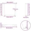VidaXL V-shaped Coffee Table Legs, 2 Pieces, Natural Steel, 60 X (42-43,3) Cm 4012635