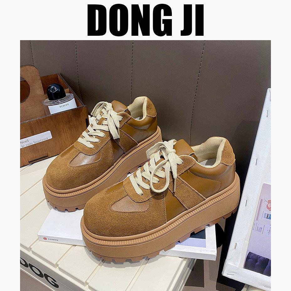 Мокасины на шнуровке в стиле ретро на платформе осень 2024 женские повседневные туфли с круглым носком спортивные туфли для маленьких досок