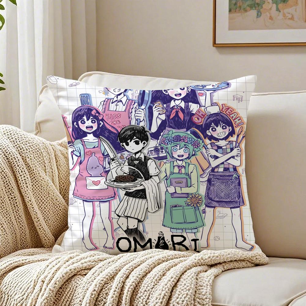 OOMORI Pillow Game Character Cushion Cushion Cover Pillowcase Antidustmite living Room Sofa Decor Cushion Room