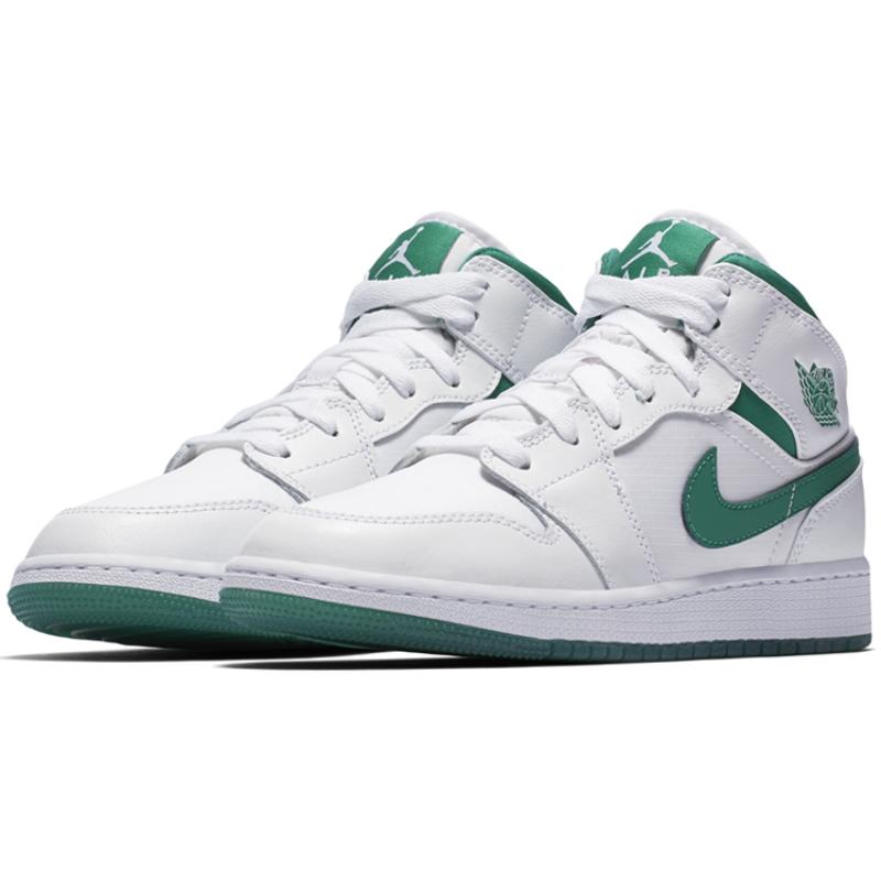 Jordan 1 Mid SE GC Белый Мистический Зеленый GS Jordan CD6760-103