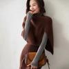 Pullover Women Cape Thicken High Neck Scarf Elegant Knitted Shawl  Girl