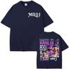2026 Summer Rap Singer Milo J Ravida Times Mascall Tower New Album Tshirt Summer Men Hip Hop Retro Cotton Loose Casual Tshirt