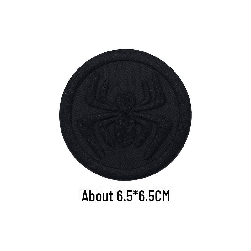 Черная самоклеящаяся вышитая нашивка для самостоятельного ремонта и украшения одежды