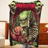 Плед-бросок из фланели с принтом P-Predator, легкий, уютный, прочный, моющийся, милый, крутой
