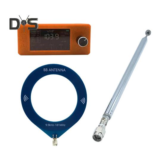 0,5-108 МГц портативный мини-радио перезаряжаемый карманный размер 1,9-дюймовый IPS экран вседиапазонный радиоприемник HF/SW/MW/VHF радио