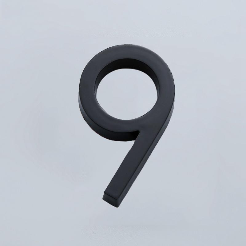 Модные наклейки-таблички с адресом, номерные таблички для отеля с гальваническим покрытием, 3D-знак для дома от 0 до 9, цифры для ворот, дверная табличка, номерная бирка, самоклеящаяся, для дома, ящика