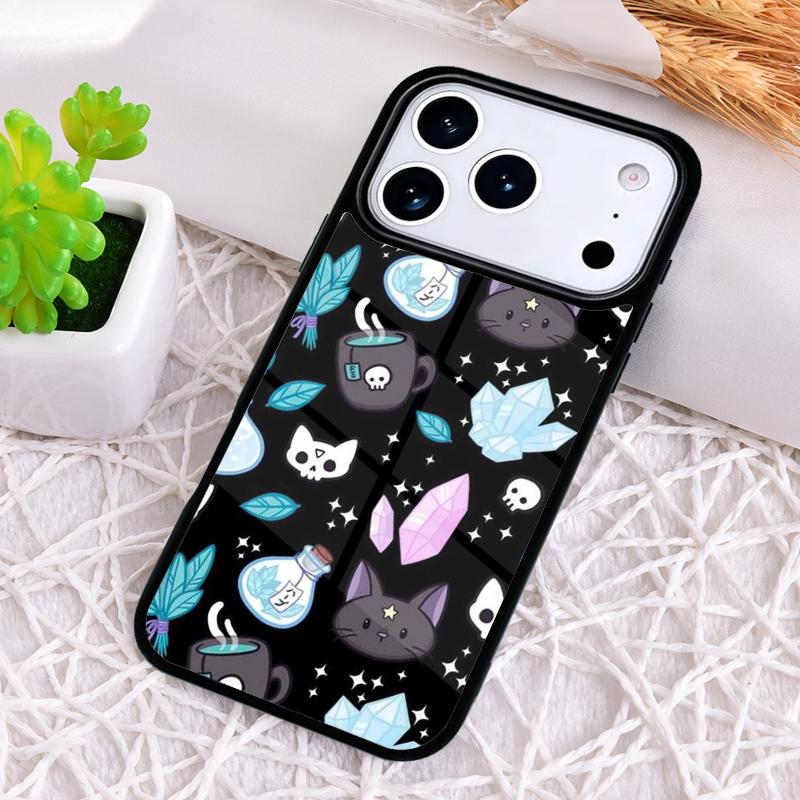 Готический чехол для телефона Funda на Хэллоуин для iPhone 17 Air 16 15 11 12 14 13 Pro Max Ударопрочный чехол