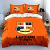 Luton Town FC Shield Design Bedding Duvet Cover Set Duvet Cover Pillowcases  (1*Duvet Cover 2*Pillowcases, without duvet insert)