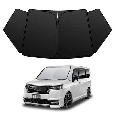 BLUESEATEC Солнцезащитный козырек на лобовое стекло для Honda Step WGN RP6/RP7/RP8, 2022.5-Настоящее время, Защита от УФ-излучения, Теплоизоляция, Индивидуальная посадка, Без присосок, с сумкой для хранения