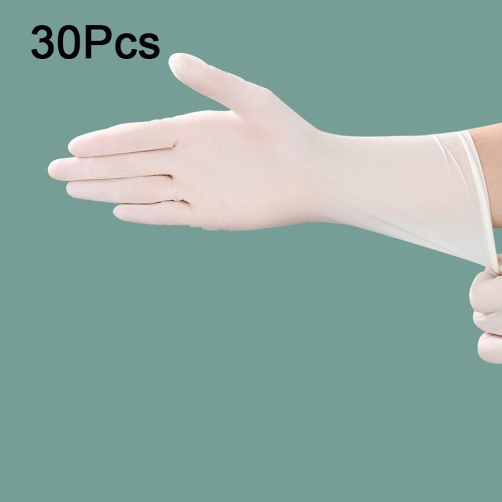 30Pcs Food Grade Nitrile Gloves Waterproof Dishwashing Gloves Food Handling