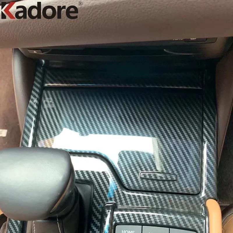 Car Center Console Gear Shift Box Panel Cover Trim For Lexus ES 250 350 300h - 2024 Carbon Fiber Interior Accessories