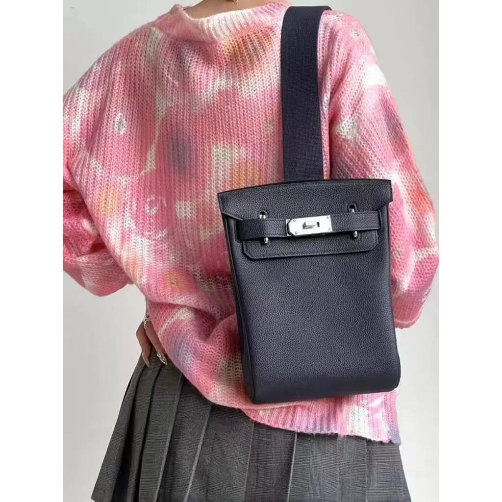 Новая мягкая кожаная сумка Keli, унисекс, кожаная, нагрудная сумка, первый слой коровьей кожи, сумка-мессенджер на плечо, через плечо 17 см