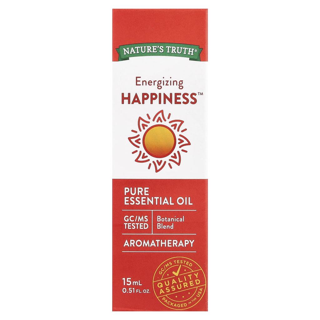 Nature's Truth Pure Essential Oils, Energizing Happiness, 15Ml(0.51Fl Oz)