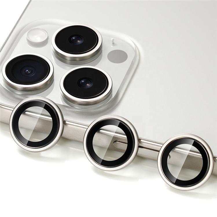 PVD AR Tempered Glass Lens Cover for iphone 15 Pro Max Protector Aluminium Back Camera Lens Protector
