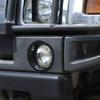 Для Hummer H2 2003-2009 Автомобильный стайлинг ABS Серебристый Кольцо-облицовка накладка накладка-стикер на переднюю противотуманную фару Автомобильные аксессуары для экстерьера