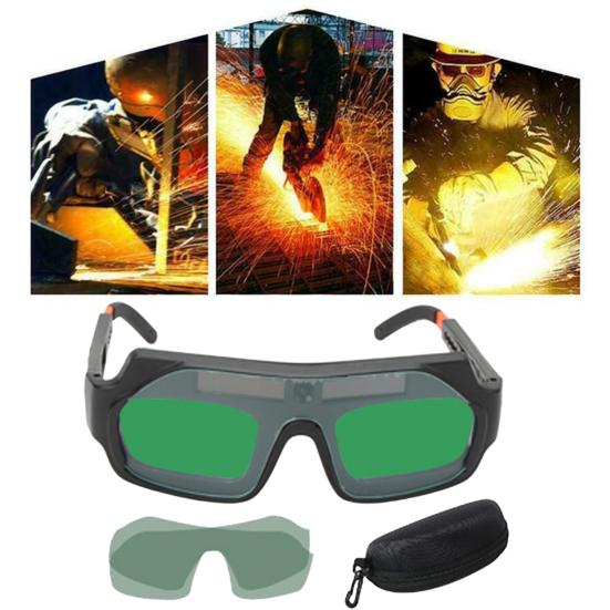 Welder Glasses with Clear View Wide 2 Sensors Application TRUE Color Solar Powered