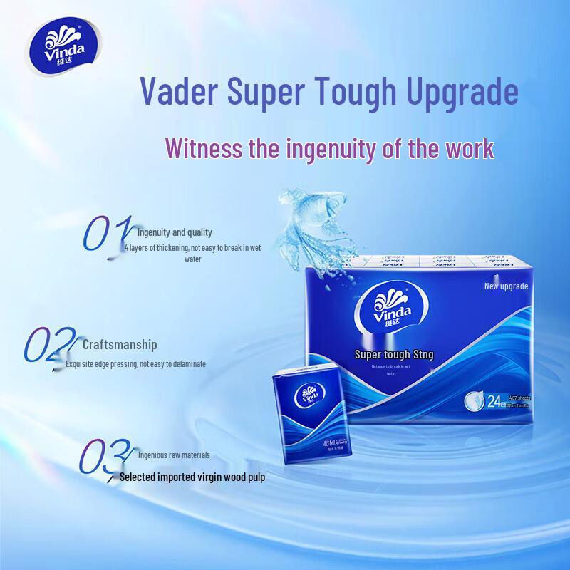 Weida Portable Wet-Strength Handkerchief Tissues