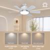 Потолочный светильник-вентилятор 40 Вт с пультом дистанционного управления, декоративный потолочный светильник, 3 регулируемых цвета, креативный светильник-вентилятор для дома, спальни