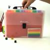 Rainbow Color Test Paper Storage Bag Large Capacity Student Homework Orginizer  Office Supplies