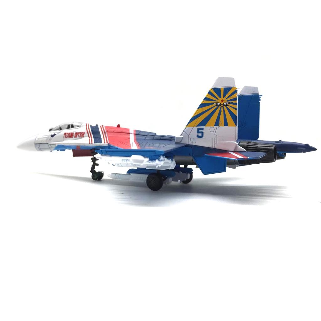 1/100 SU-35 Airplane Model Russian Knight Fighter Alloy Diecast Plane Display Model Aircraft for Collection or Gift
