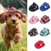 Dog Baseball Cap Summer Pet Beach Visor Hat with Ear Holes Adjustable