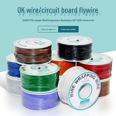 Цветной провод-перемычка Flywire для печатных плат - Одножильный луженый медный авиационный и электронный вывод