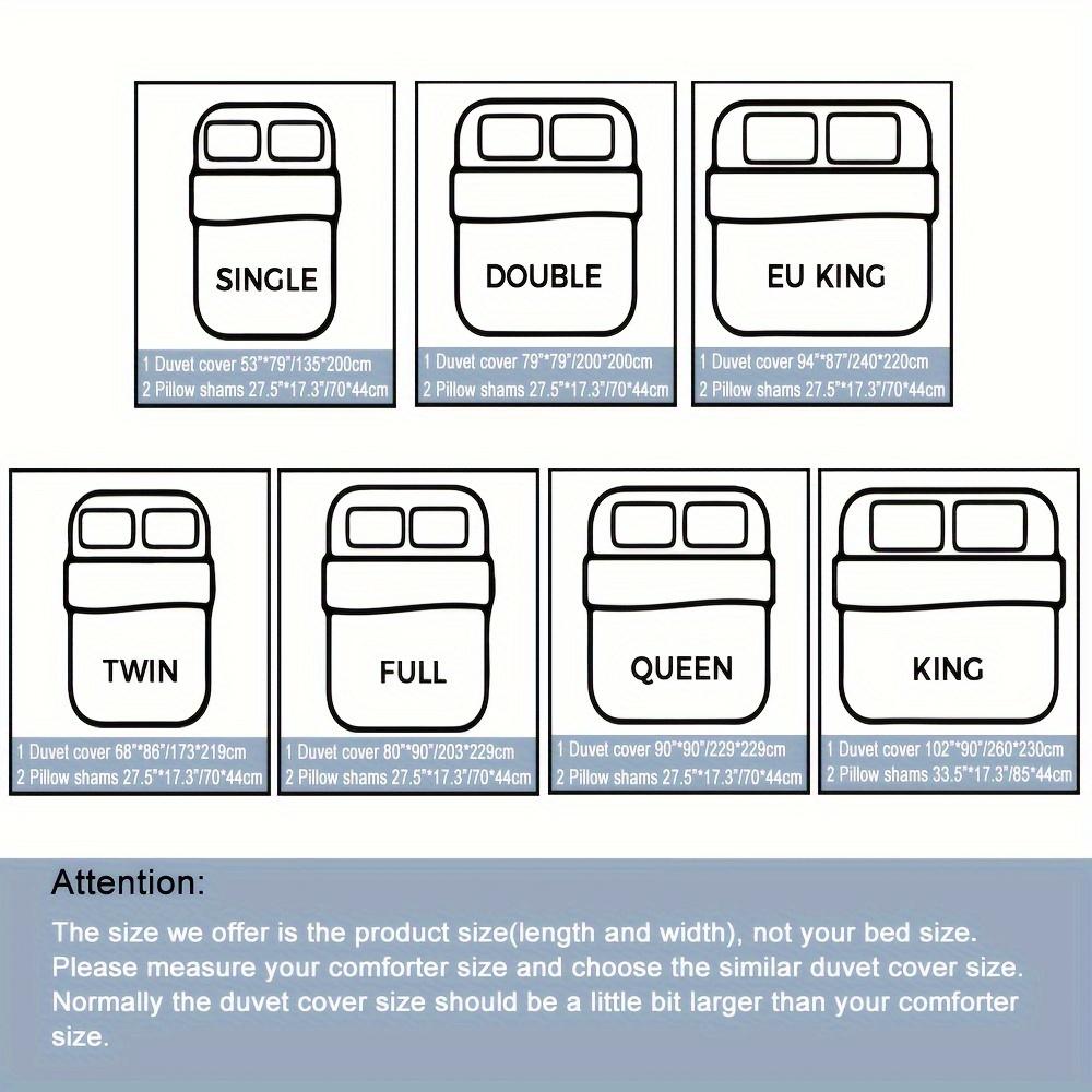 Boho-Chic 3pcs Duvet Cover Set - Breathable Soft Polyester with Zip Closure - Includes 1 Duvet Cover & 2 Pillowcases (No Insert)