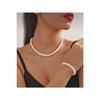Pearl Necklace And Bracelet Set