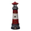 Garden Solar Lighthouse Statue Lamp Windproof Waterproof Outdoor Decoration 14.7inch Tall for Lawns, Fake Rocks Multipurpose