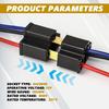 2PCS H4 Headlight Wire Socket Connector, 3 Way Male/Female Headlight Power Plug with Wiring Harness, Universal Headlight Pigtail Connector