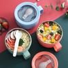 850ml Soup Bowl with Handle Large Capacity Food Grade BPA Free Soup Instant Noodle Bowl Heat Insulated Lunch Box