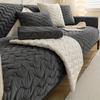 Luxury Winter Warm Soft Velvet Quilting Sofa Towel Sectional L-shaped Sofa Cover Short Plush Non-slip Couch Covers