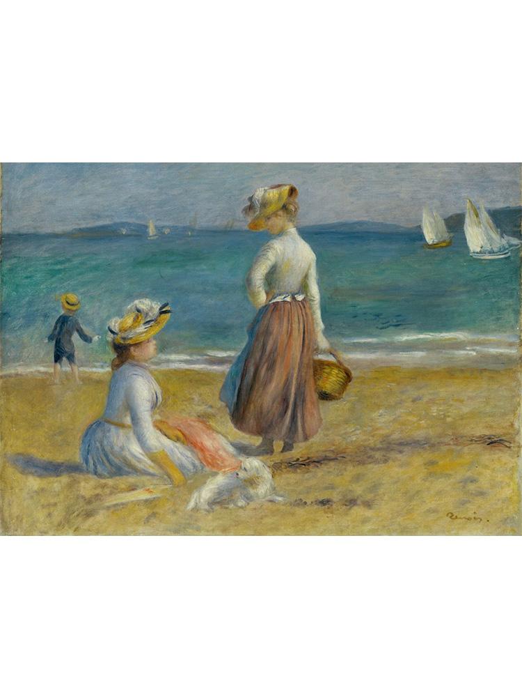 Французский импрессионист Огюст Ренуар, картина с принтом плаката, холст, картина на берегу моря, настенное искусство для галереи, домашний декор для комнаты