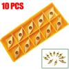 10 шт. VCMT331 Golden VCMT160404 Сменные токарные резцы с твердосплавными пластинами
