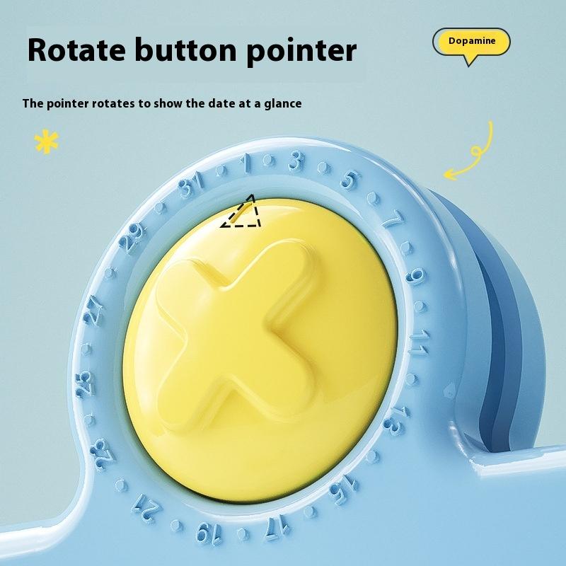 Creative Magnetic Timing Bag Sealing Clip Dopamine Moisture-Proof Snack Chip Clamp With Date Circle Food Fresh-Keeping Sealer