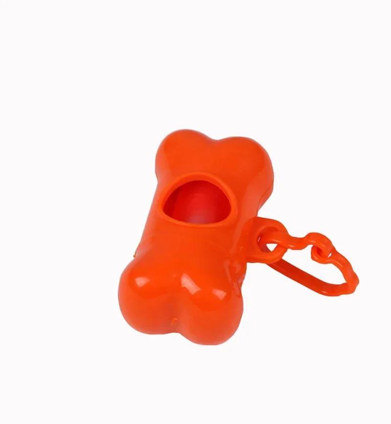 Pet Dog Poop Bag Bone Shape Dispenser Waste Garbage Carrier Holder Dispensers Poop Bag Dogs Trash Cleaning Tool Pet Products