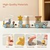 Wooden Montessori Train Toy Cartoon Farm, Ocean, Forest, Animal, Train Baby Wooden Stacking Game Early Educational Toy Baby Gift