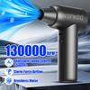 130000RPM Powerful Blowing Electric Air Dust Removal Vehicle Snow Removal Cordless Turbojet Fan with 5 Nozzles, Portable, 4-speed Adjustable