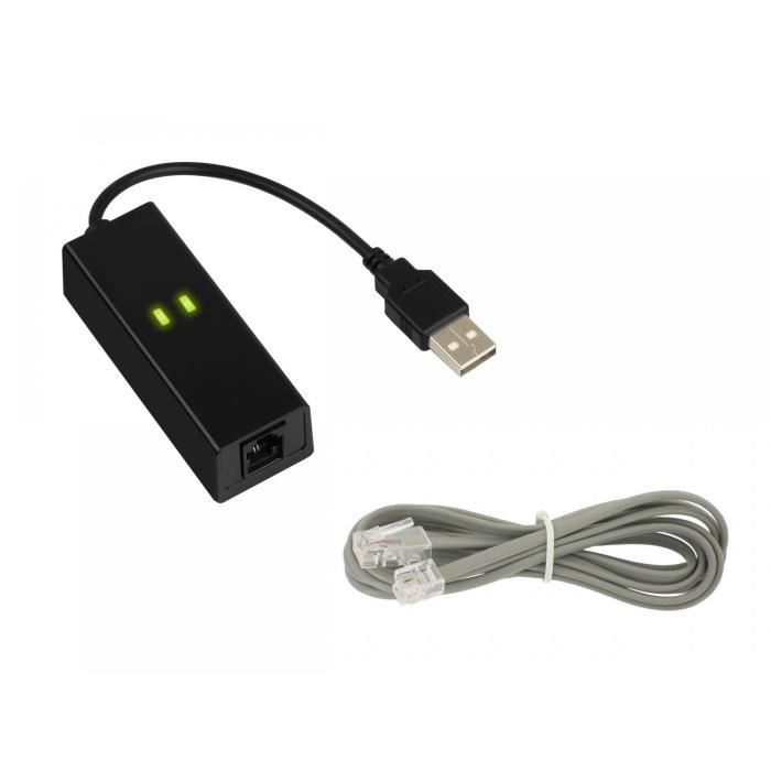 KALEA-INFORMATIQUE Факс-модем 56K через порт USB - 1 порт RJ11 - Чипсет CONEXANT