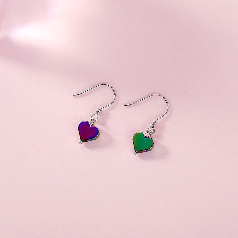 Подвеска Love Ear Hook Laser Love Temperament Серьги Милый и классный новый стиль