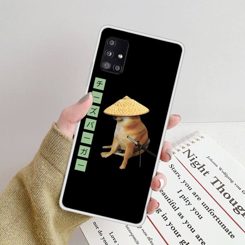 Чехол для телефона Funny Dog Cheems для Samsung Galaxy S9 S10 Plus S10E S20FE A71 A51 A21S из прозрачного силикона