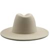 Новая внешняя кремовая внутренняя зеленая шерстяная фетровая шляпа Федора с тонкой пряжкой на поясе, мужская панама с широкими полями, трилби, 56-58 см