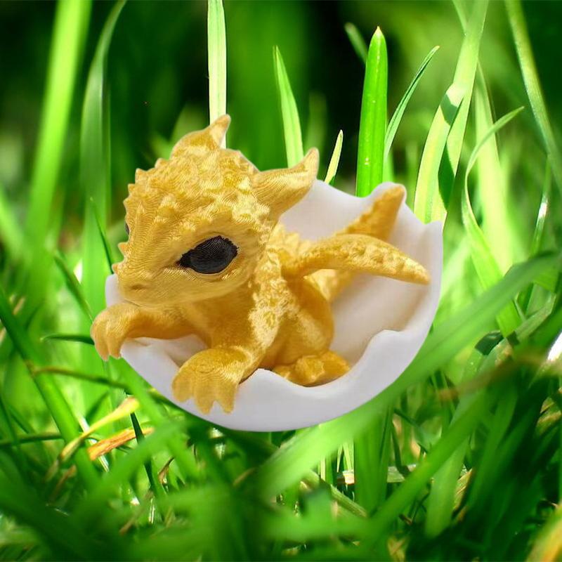 3D Мини Новорожденный Дракон В Яйце Искусство Статуя Дракона Маленькая Миниатюра Вылупившегося Дракона Новорожденный Дракон В Яйце Рабочий Стол