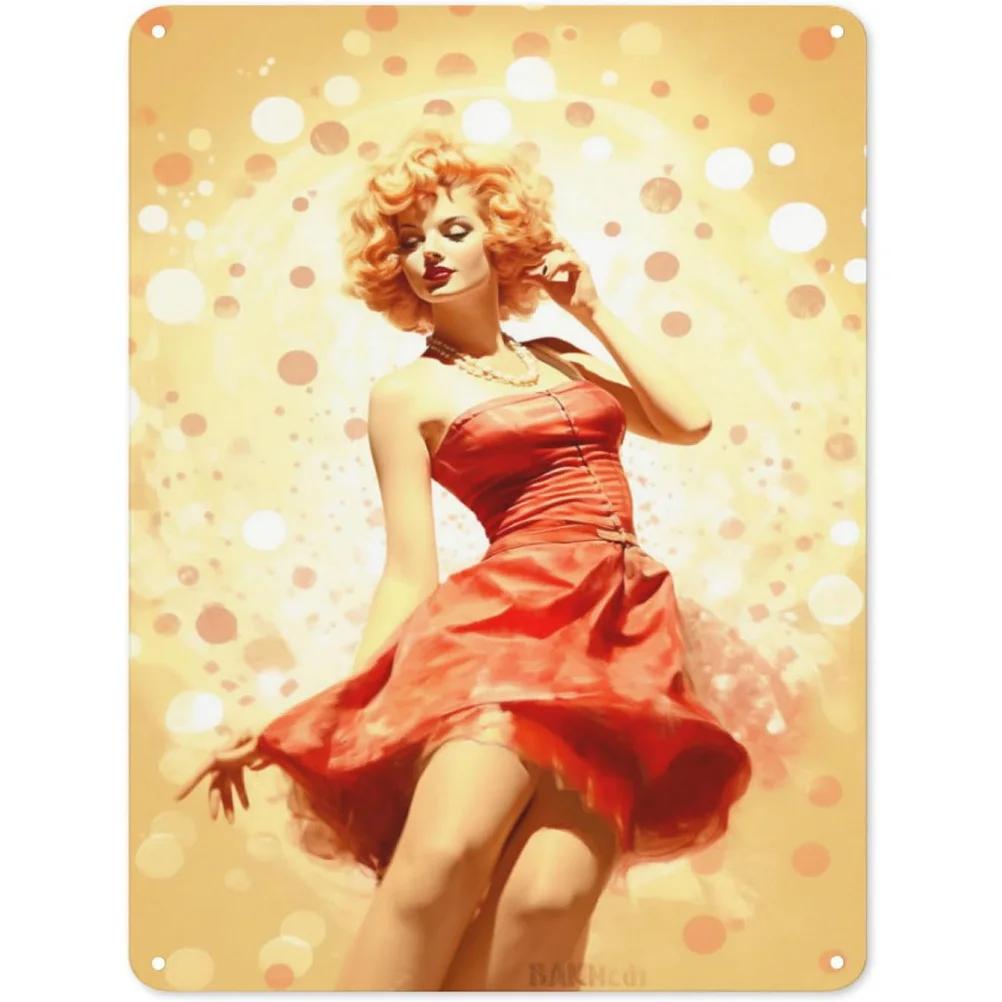 Металлические жестяные таблички Пинап Сексуальные девушки Настенное украшение Табличка Винтажный художественный плакат Жестяная картина для мужской пещеры Дома Кафе Сада Клуба Бара
